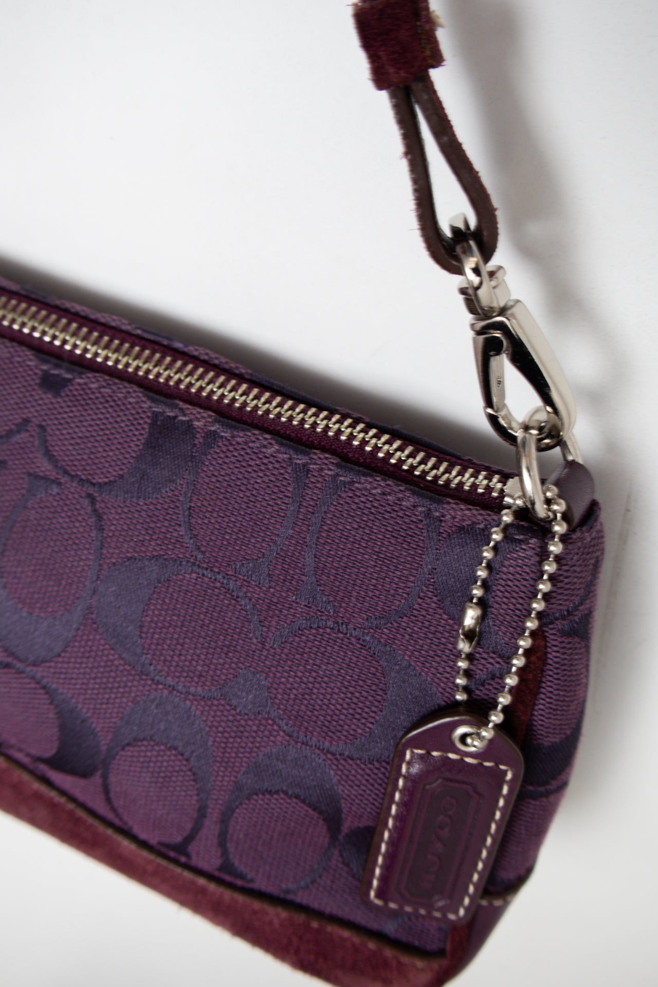 #159 Coach Shoulder Bag Purple | c. 183 | Size