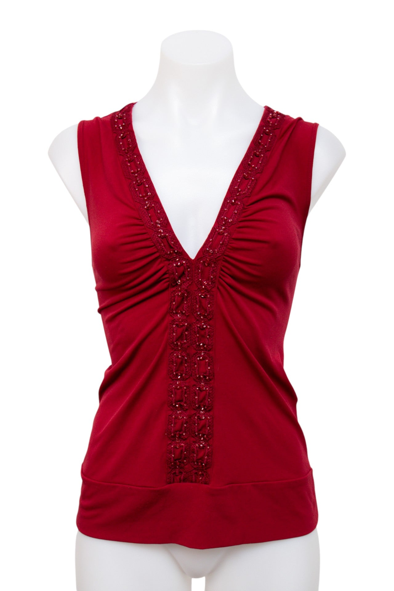 #051 Le Château Tank Top Red | c. 202 | Size 10