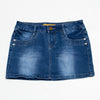 #166 Gourd Mini Skirt Blue | c. 209 | Size 8