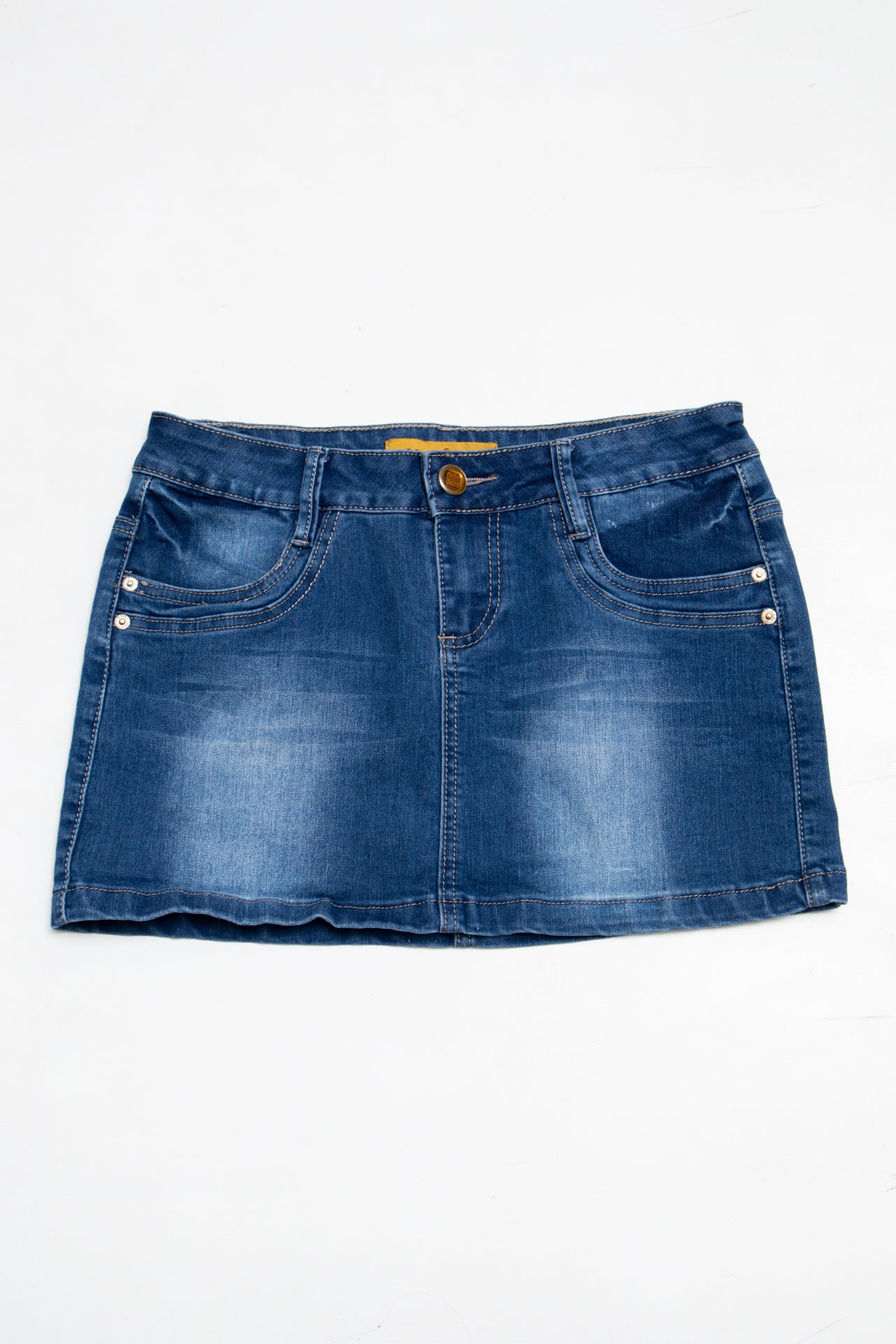 #166 Gourd Mini Skirt Blue | c. 209 | Size 8
