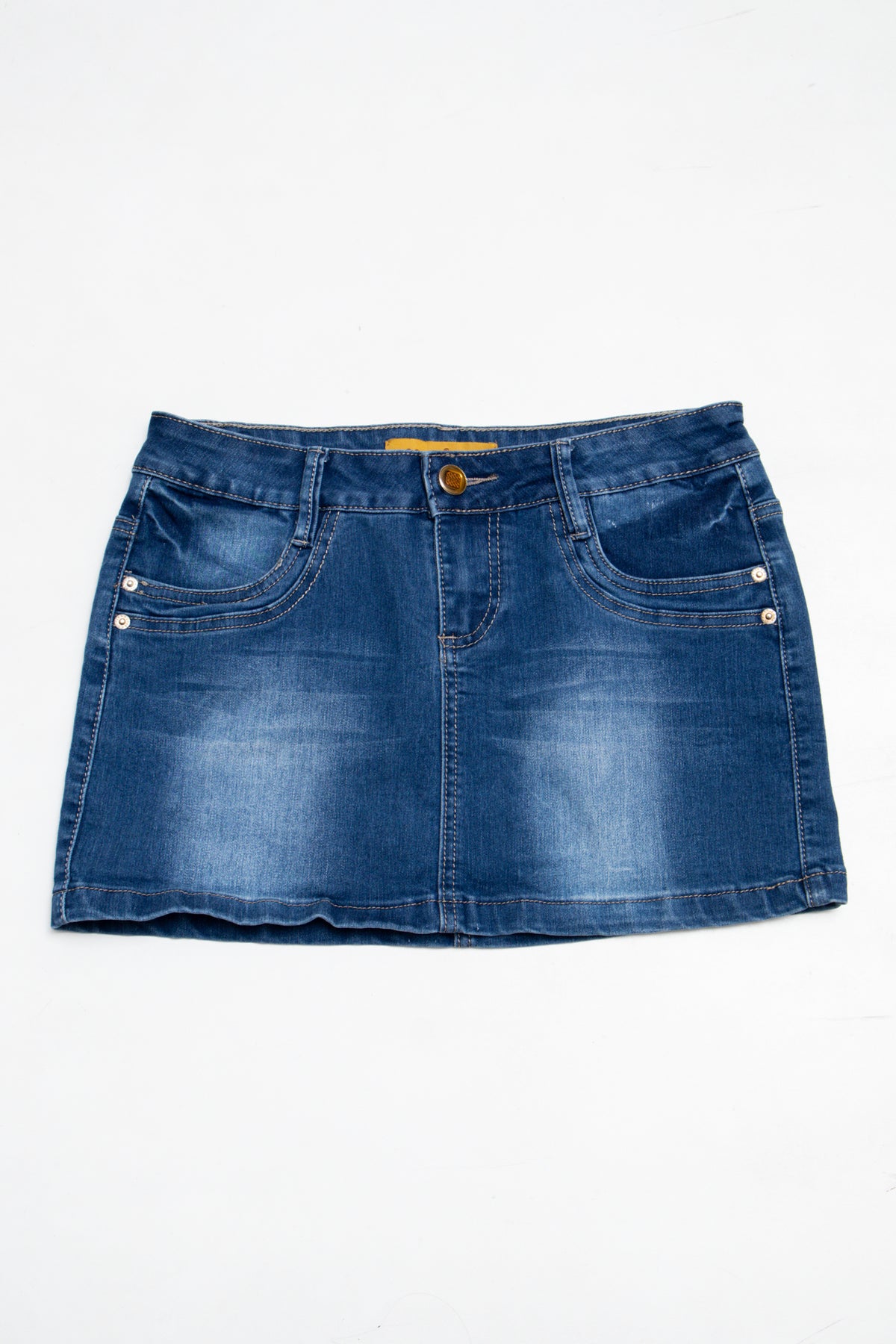 #166 Gourd Mini Skirt Blue | c. 209 | Size 8