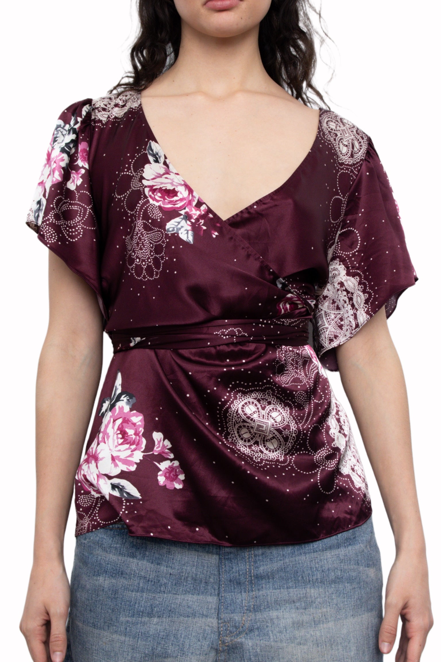 #49 Daisy Fuentes Silky Top | Garden Brat | Size 10