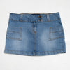 # Blue-asphalt Mini Skirt Blue | c. 189 | Size 8