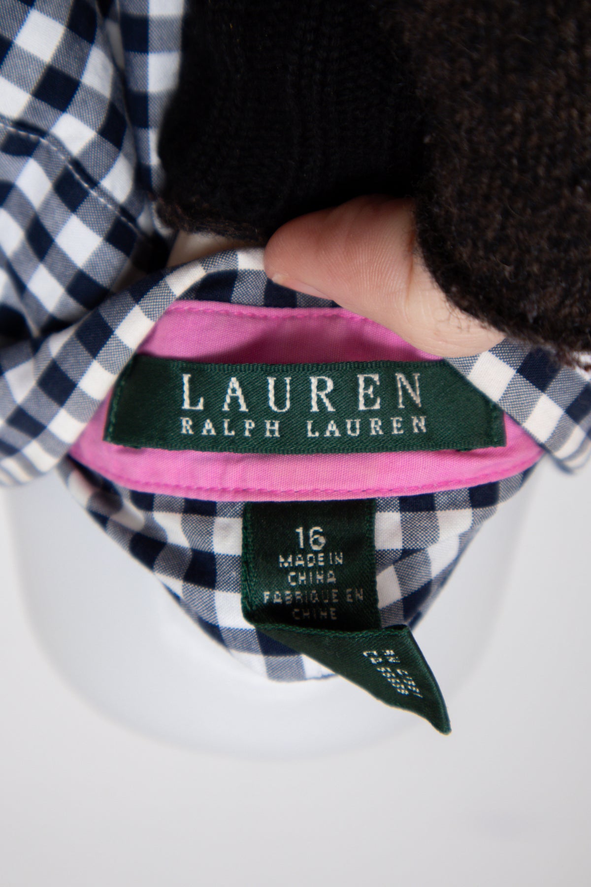 #067 Ralph Lauren Long Sleeve Black | c. 209 | Size 14