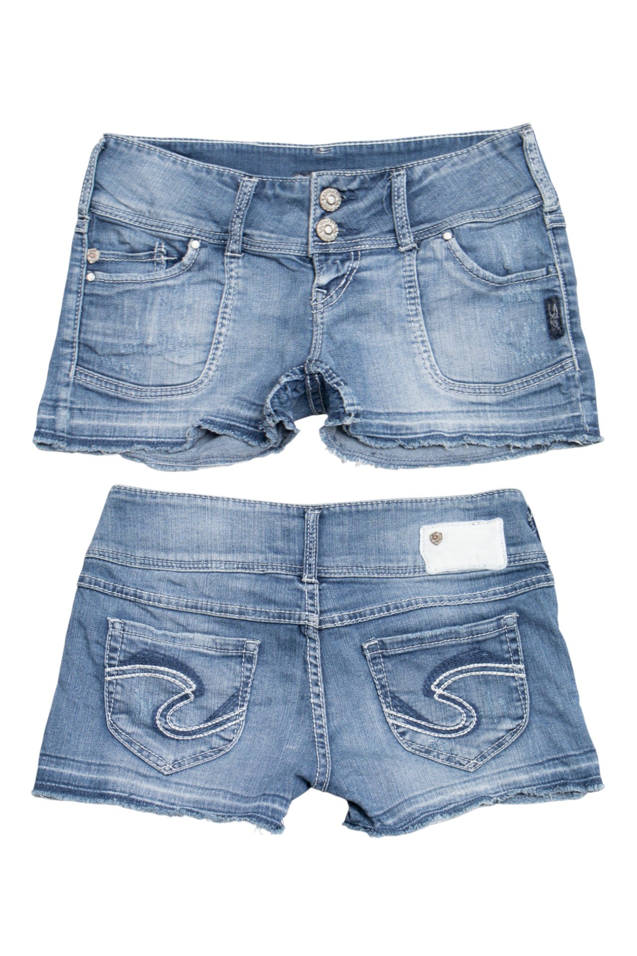 #125 Silver Jeans Co. Booty Short Blue | c. 210 | Size 8