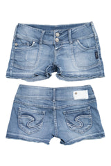 #125 Silver Jeans Co. Booty Short Blue | c. 210 | Size 8