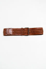 #143 Giorgio Armani Italian Leather Belt Brown | c. 209 | Size