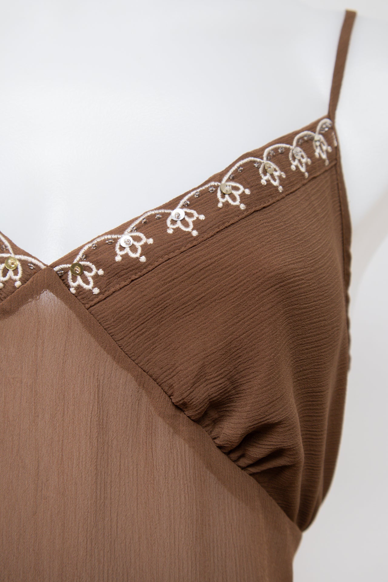 #36 Daniel Laurent Cami Top Brown | c. 198 | Size 12