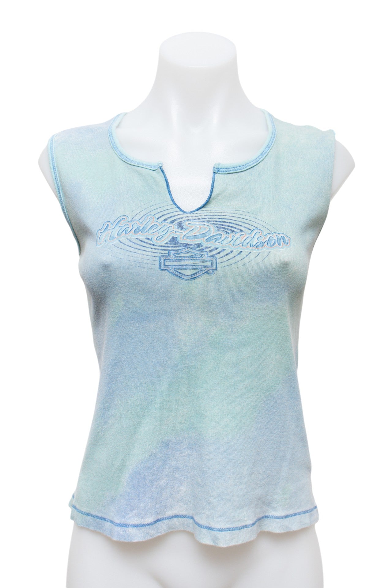 #22 Harley-davidson Tank Top Blue | c. 193 | Size 10