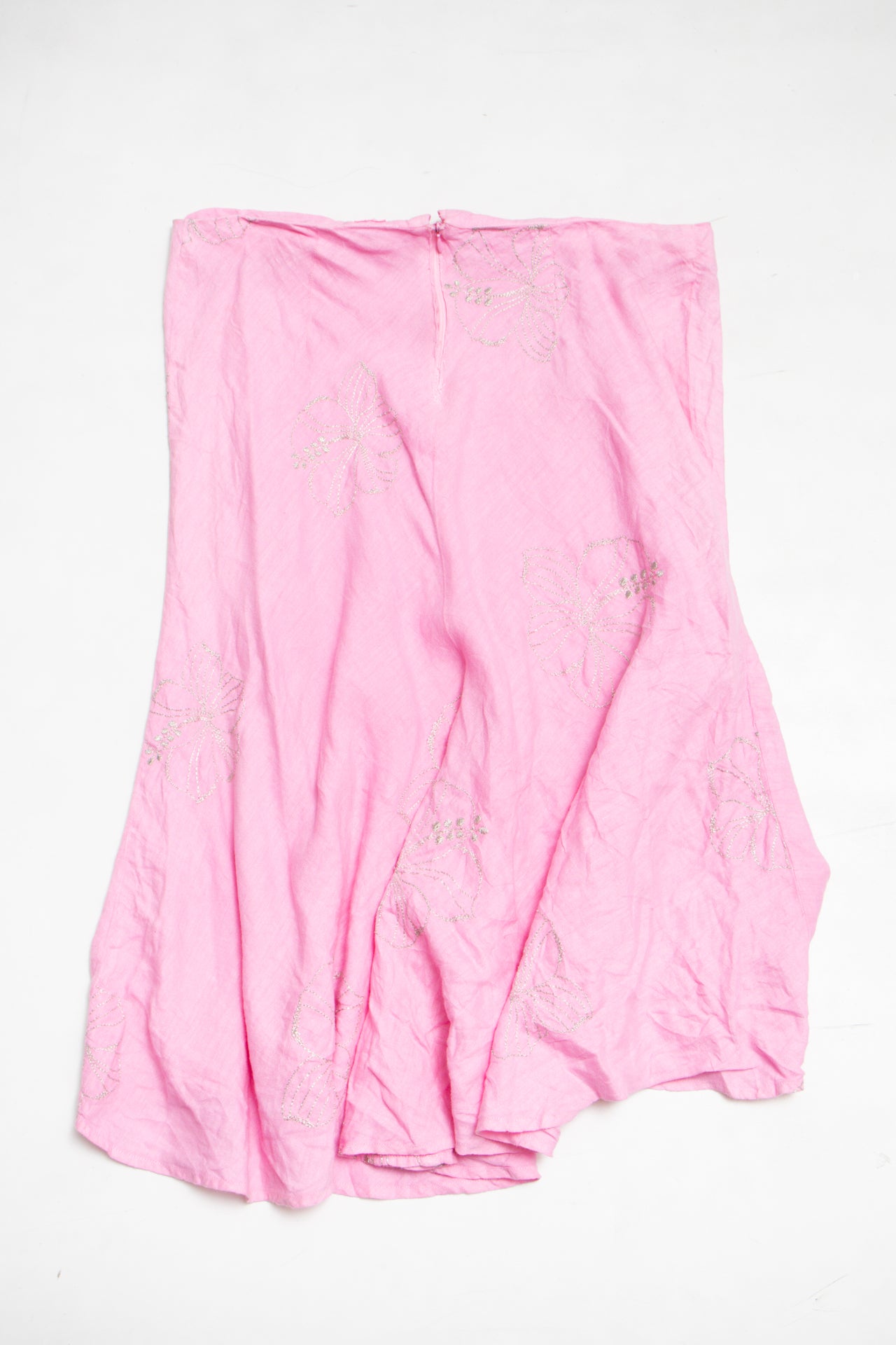 #168 120% Lino Skirt Pink | c. | Size 14