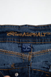 #162 Blue Asphalt Shorts Blue | c. 200 | Size 8