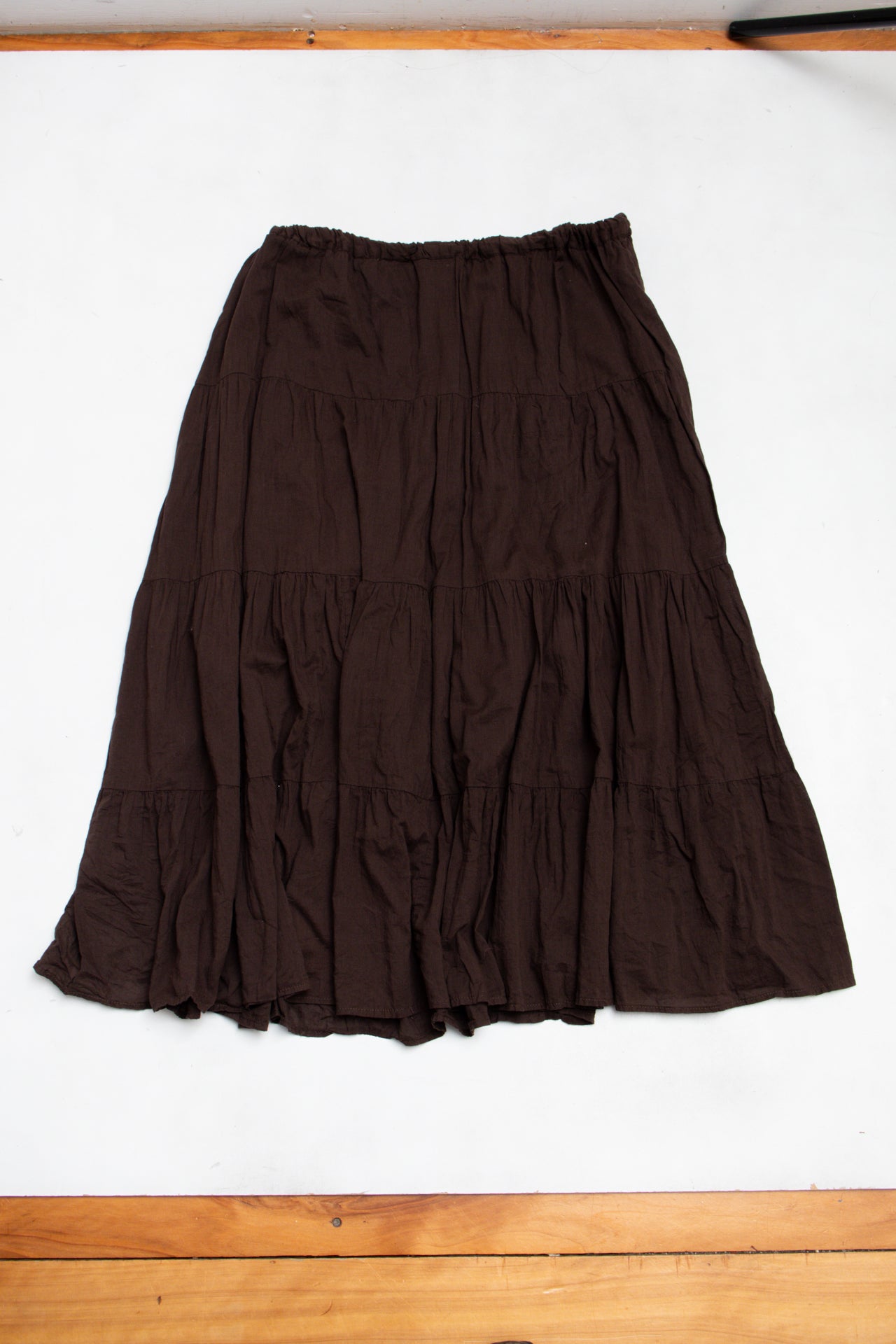 #174 Sara Studio Petite Skirt Brown | c. 198 | Size 8/10