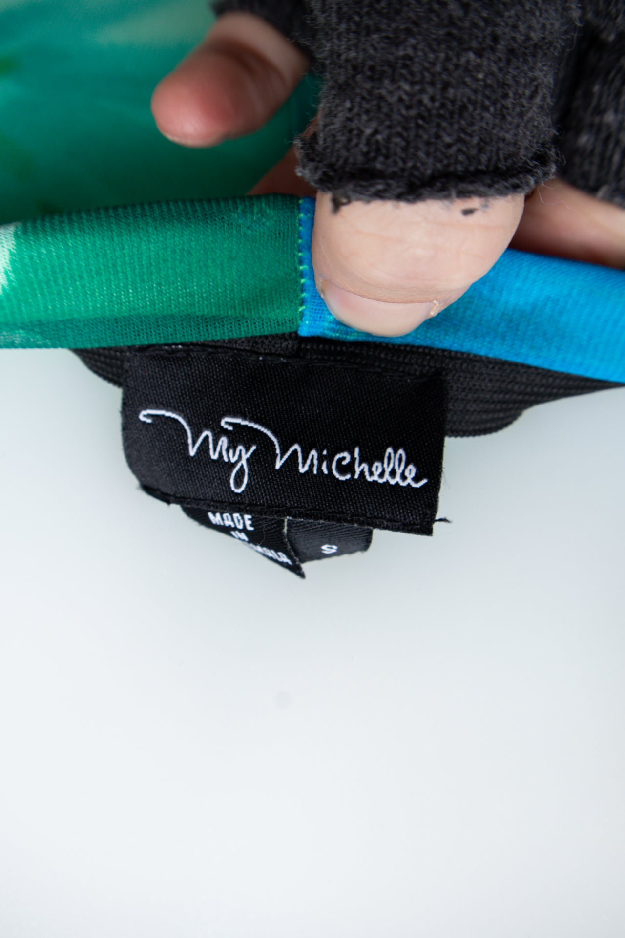 #160 My Michelle Mini Skirt Green | c. 192 | Size 8
