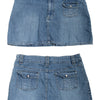 #133 Brigitta Denim Mini Skirt Blue | c. 178 | Size 12