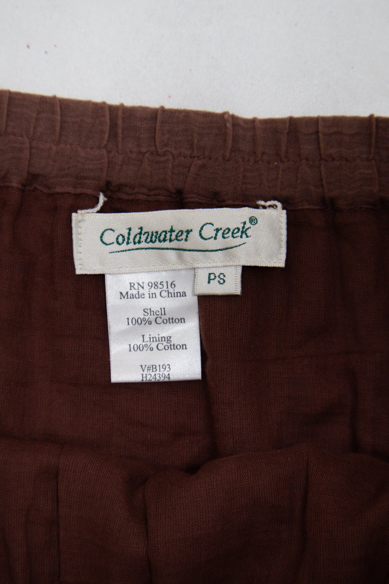 #152 Coldwater Creek Skirt Brown | c. 193 | Size 8/10