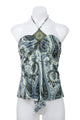#001 Hot Kiss Halter Top Blue | c. 204 | Size 10