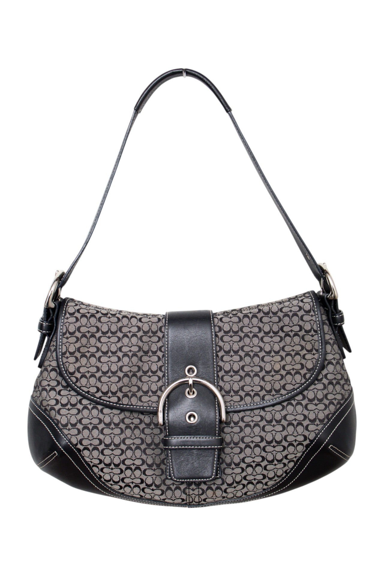 #169 Coach Shoulder Bag Black | c. 206 | Size