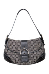 #169 Coach Flat Soho Bag Black | c. 206