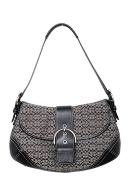 #169 Coach Shoulder Bag Black | c. 206 | Size