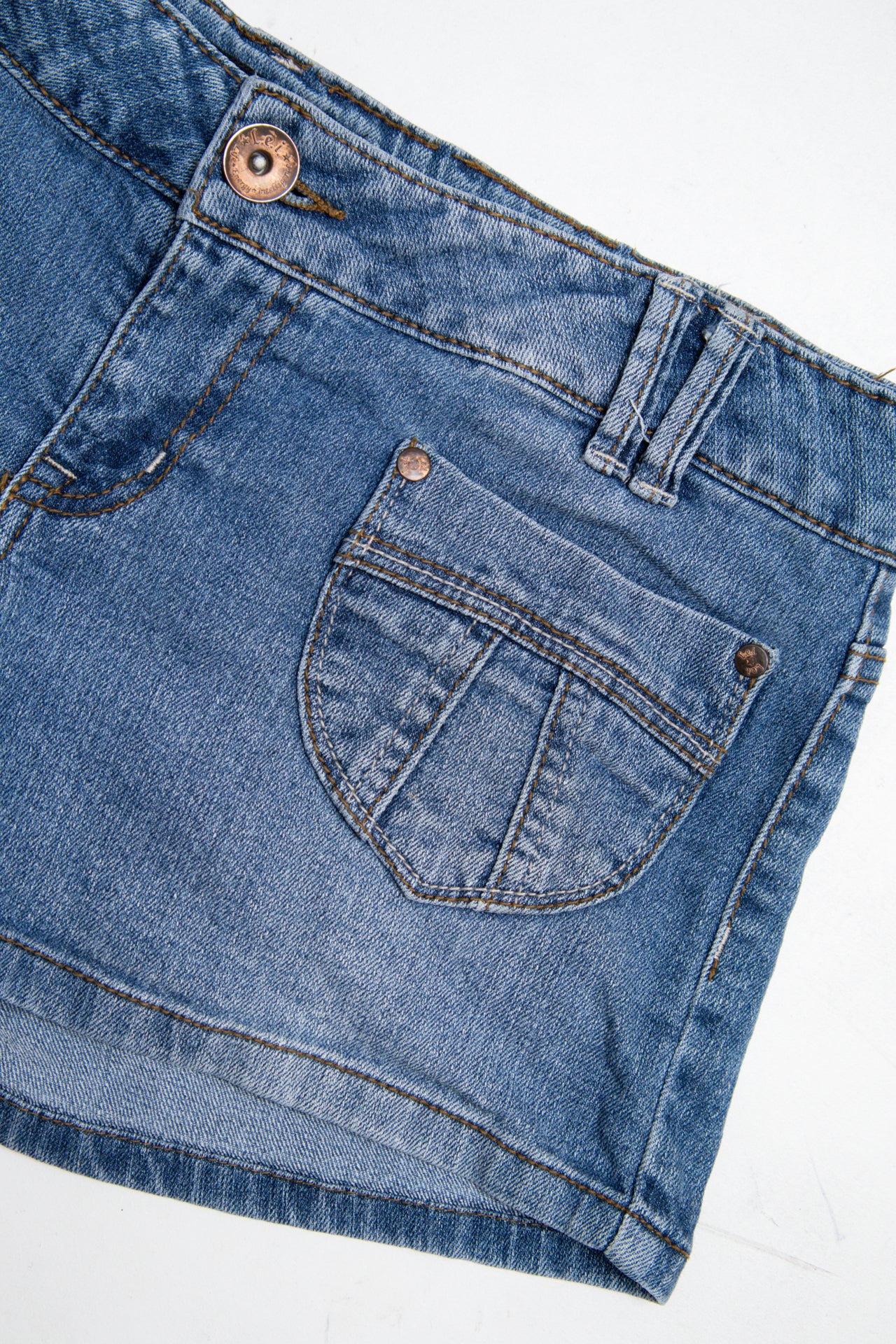 #194 L.e.i. By Ashley Rousse Booty Short Blue | c. 209 | Size 10