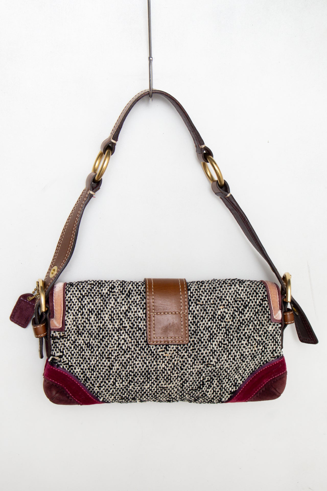 #163 Coach Shoulder Bag Brown | c. 187 | Size