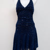#167 City Triangles Dress Navy | c. 205 | Size 8