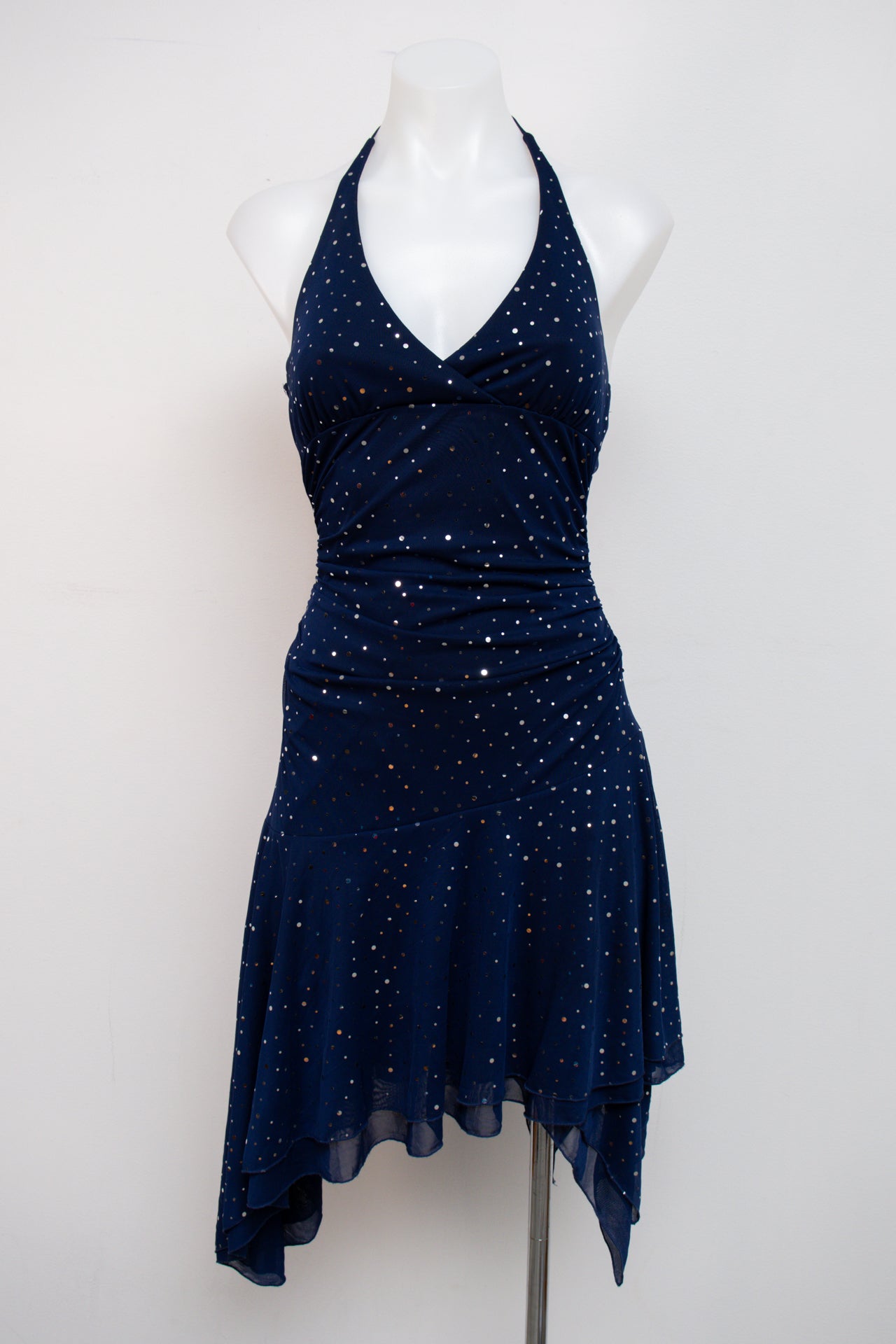 #167 City Triangles Dress Navy | c. 205 | Size 8