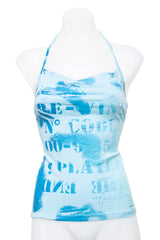 #038 Stradivarius Halter Blue | c. 212 | Size 8