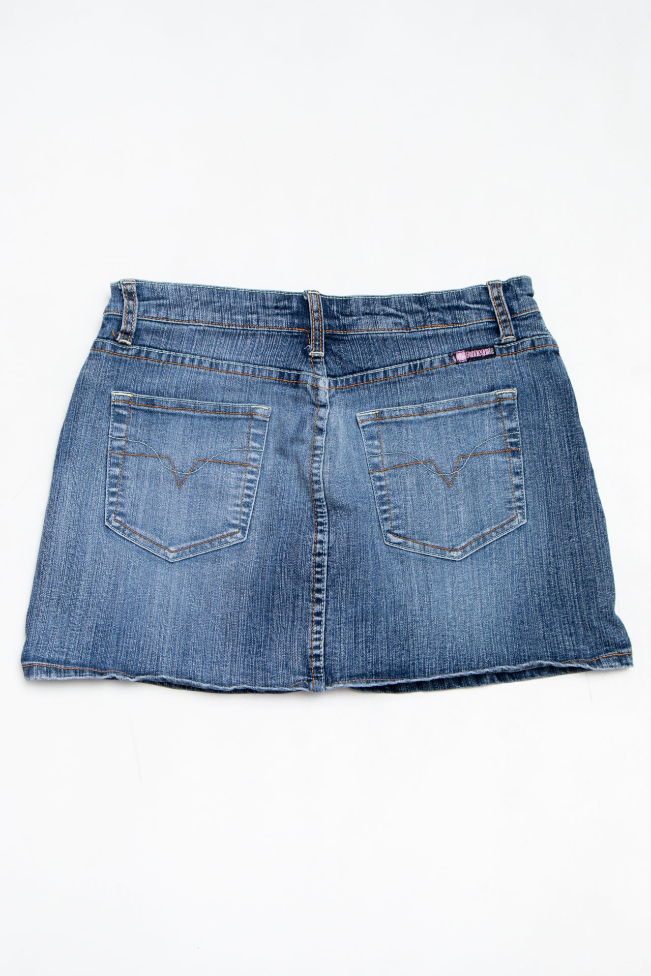 #206 Bumblegum Denim Mini Skirt Blue | c. 199 | Size 8