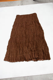 #112 Allison Taylor Skirt Brown | c. 193 | Size 10
