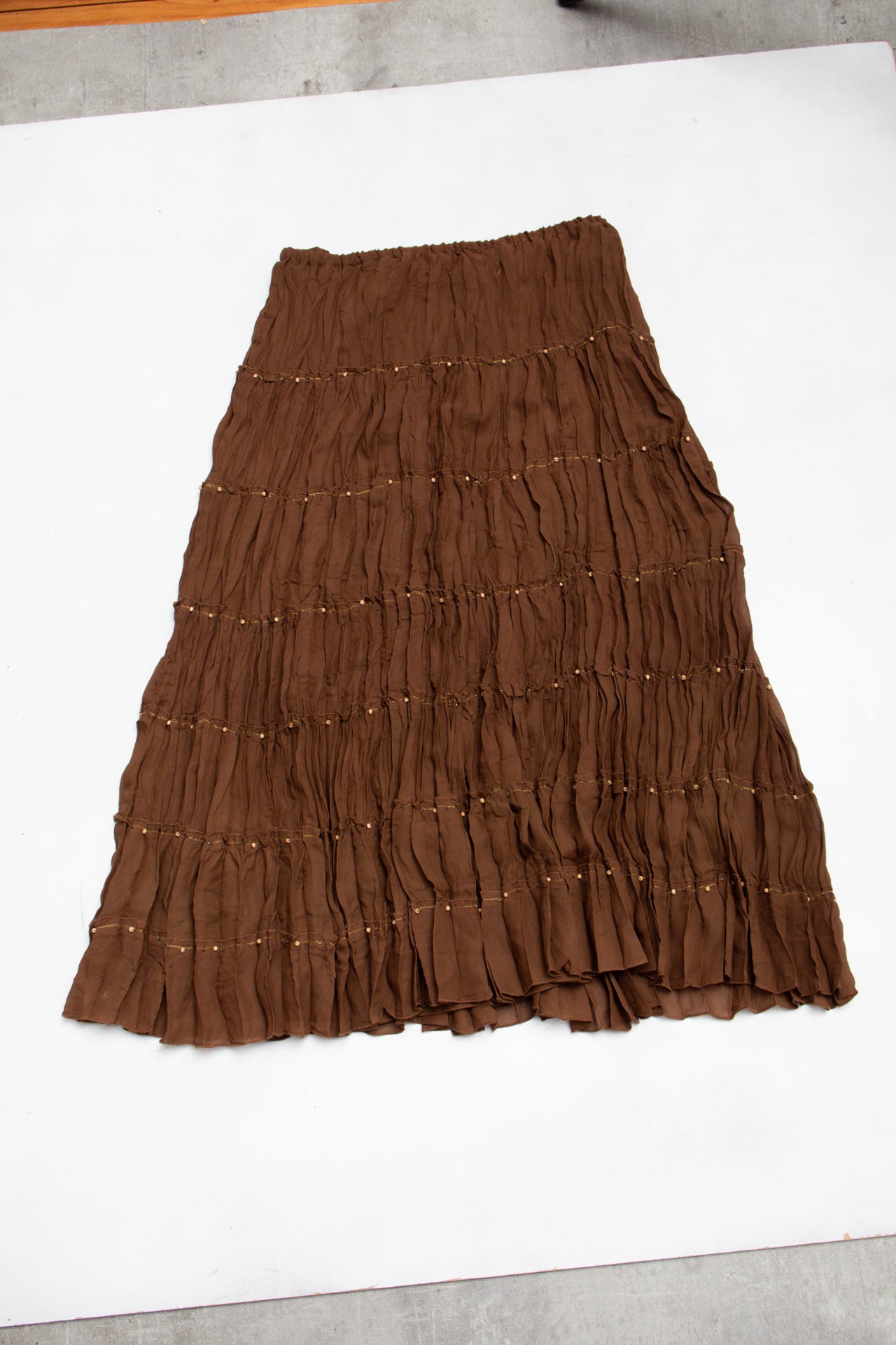 #112 Allison Taylor Skirt Brown | c. 193 | Size 10