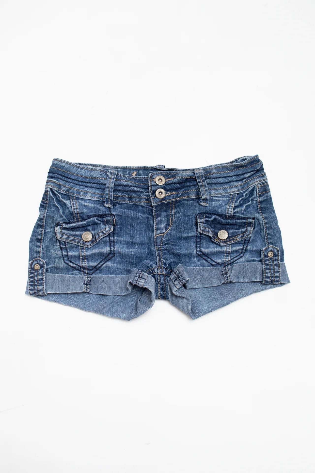 Wallflower Distressed Denim Shorts Blue | c. 166 | Size 8