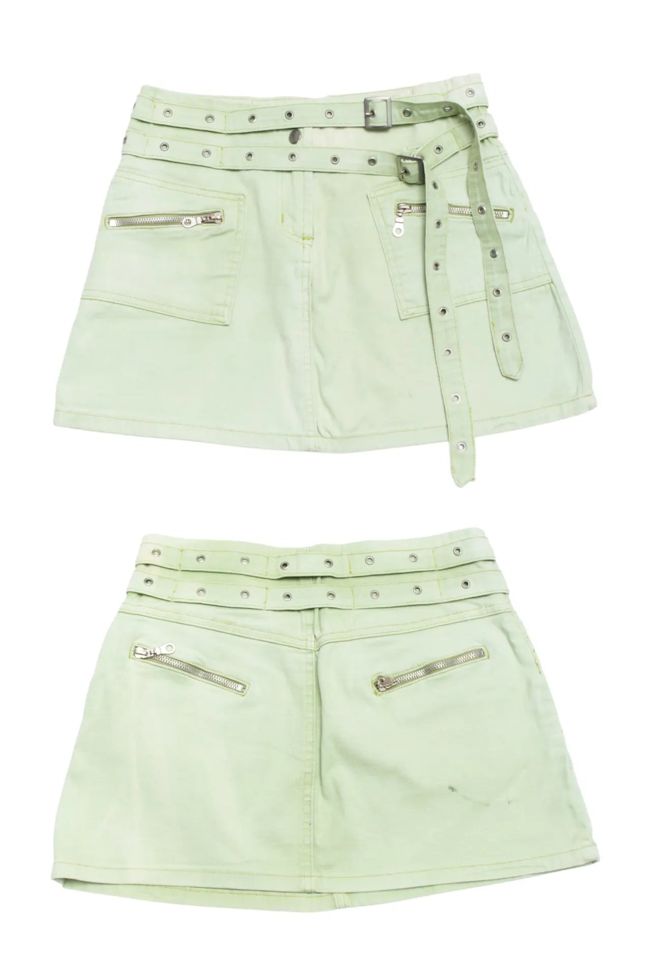 Final Touch Usa Mini Skirt Green | c. 166 | Size 8