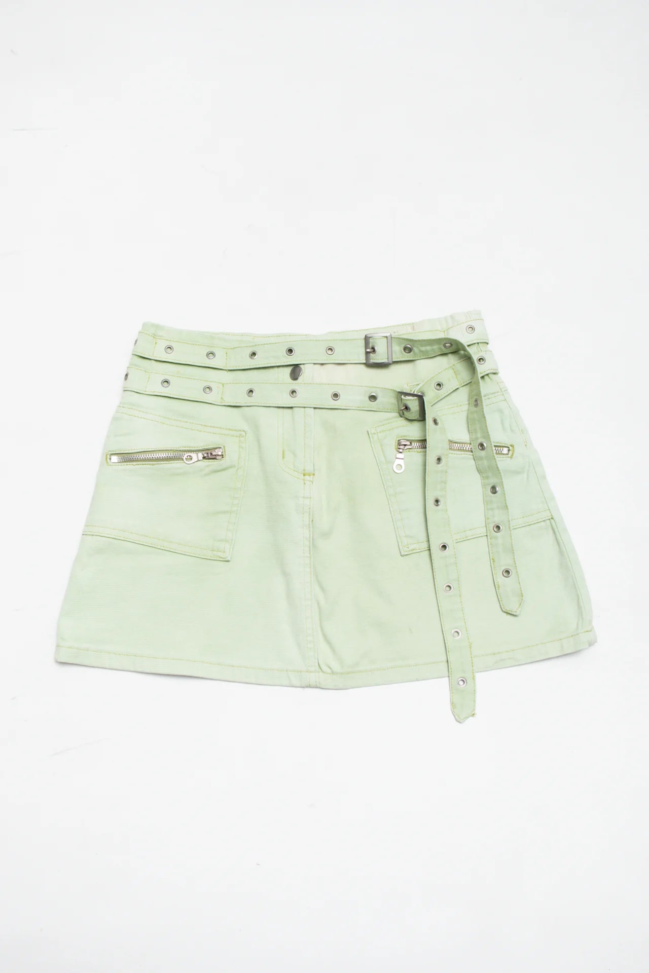 Final Touch Usa Mini Skirt Green | c. 166 | Size 8