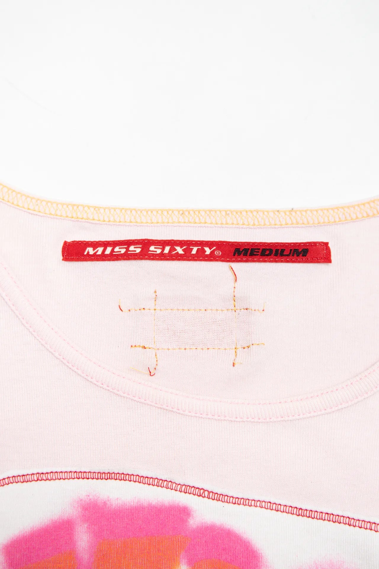 Miss Sixty Sleeveless Logo Top Pink | c. 166 | Size 10