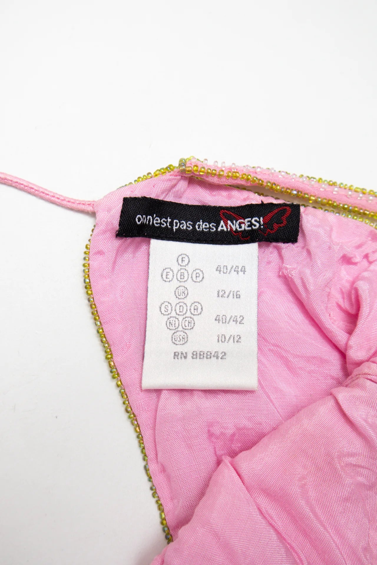 On N'est Pas Des Anges Cami Top Pink | c. 166 | Size 12/14