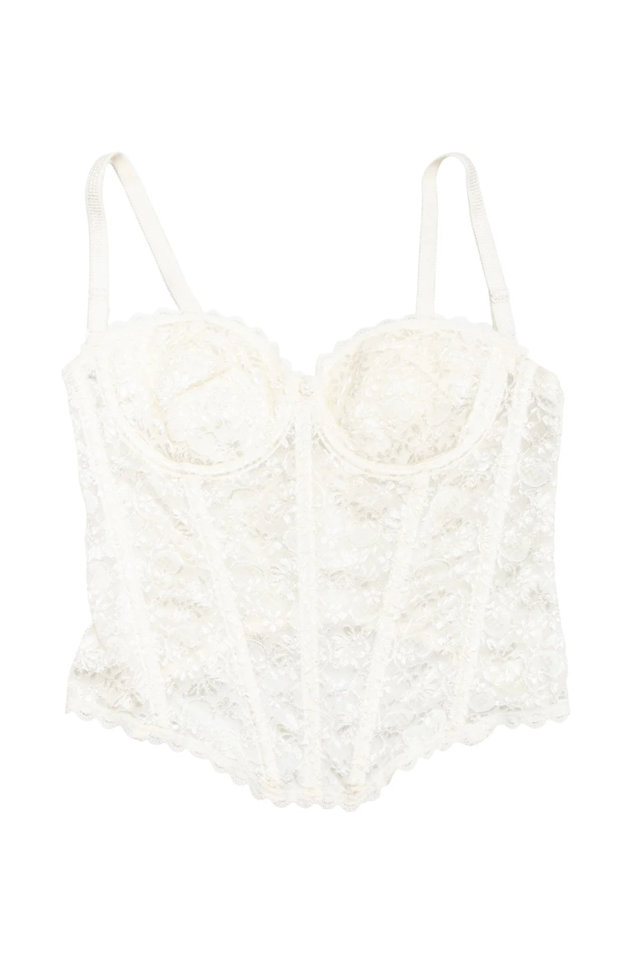 Di Lorenzo Lingerie Bustier Top White | c. 166 | Size Bra 14B