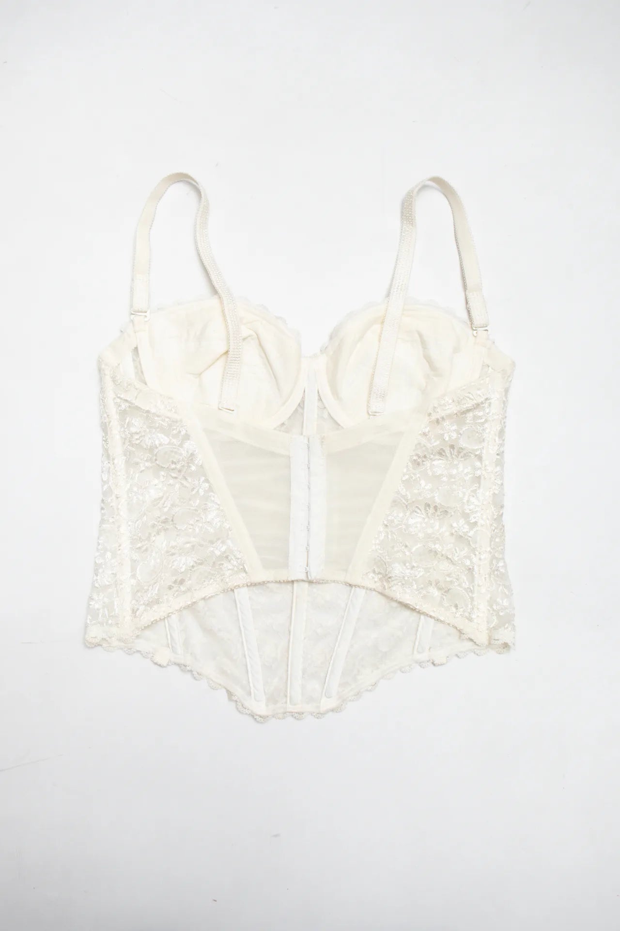 Di Lorenzo Lingerie Bustier Top White | c. 166 | Size Bra 14B