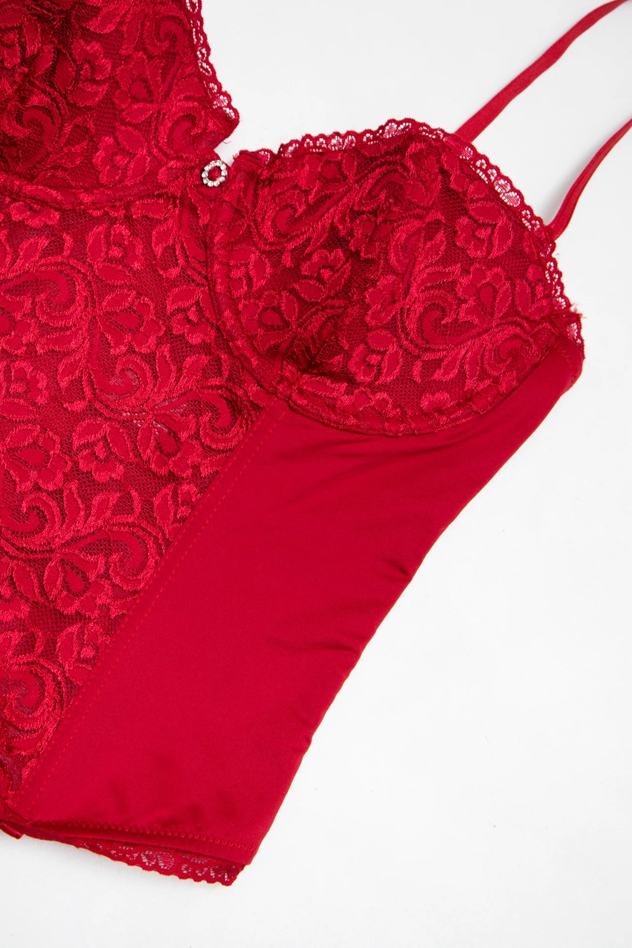 Benotti Bustier Top Red | c. 166 | Size Bra 16B