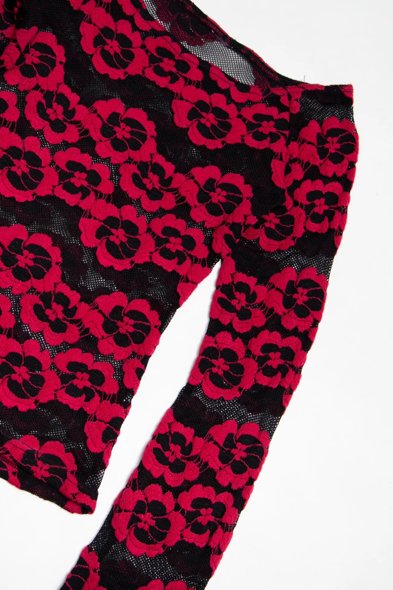 Long Sleeve Lace Top Pink | c. 166 | Size 10