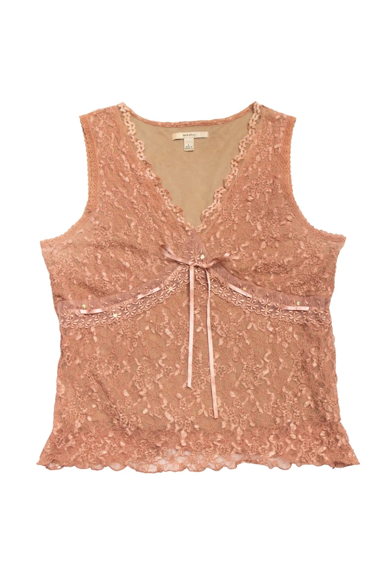 Merona Sleeveless Top Beige | c. 166 | Size 12