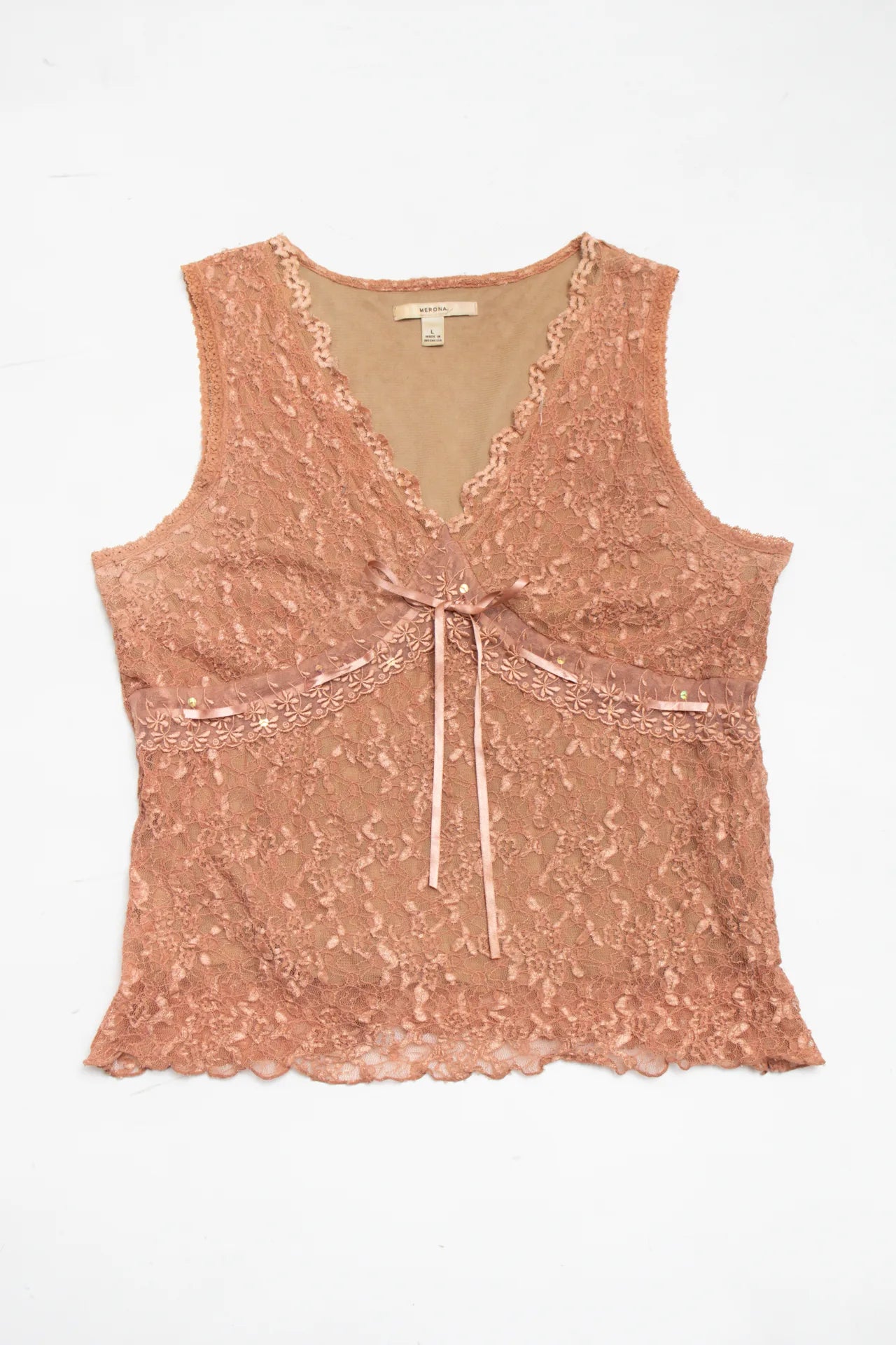 Merona Sleeveless Top Beige | c. 166 | Size 12