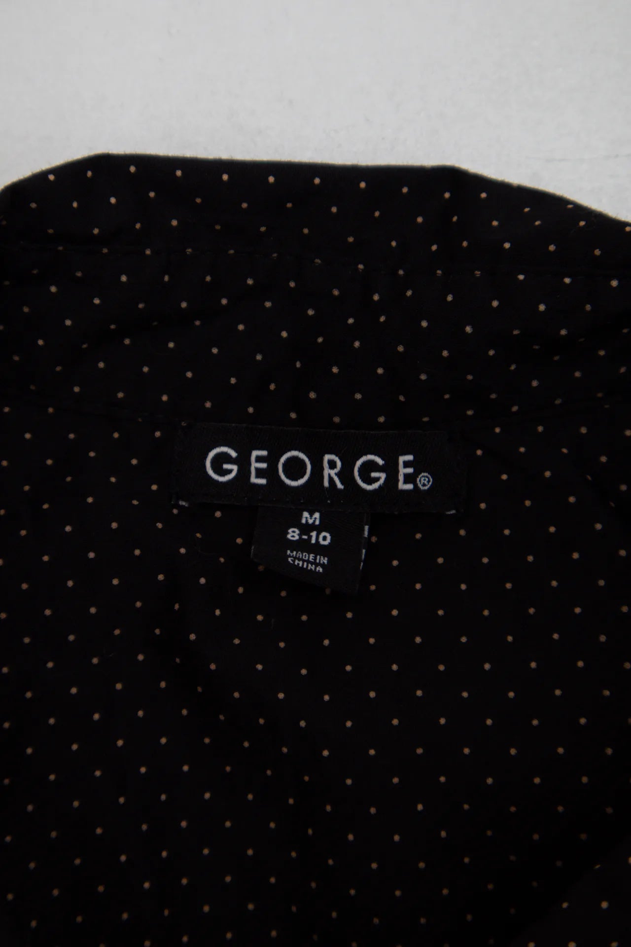 George Button-up Shirt Black | c. 166 | Size 8/10