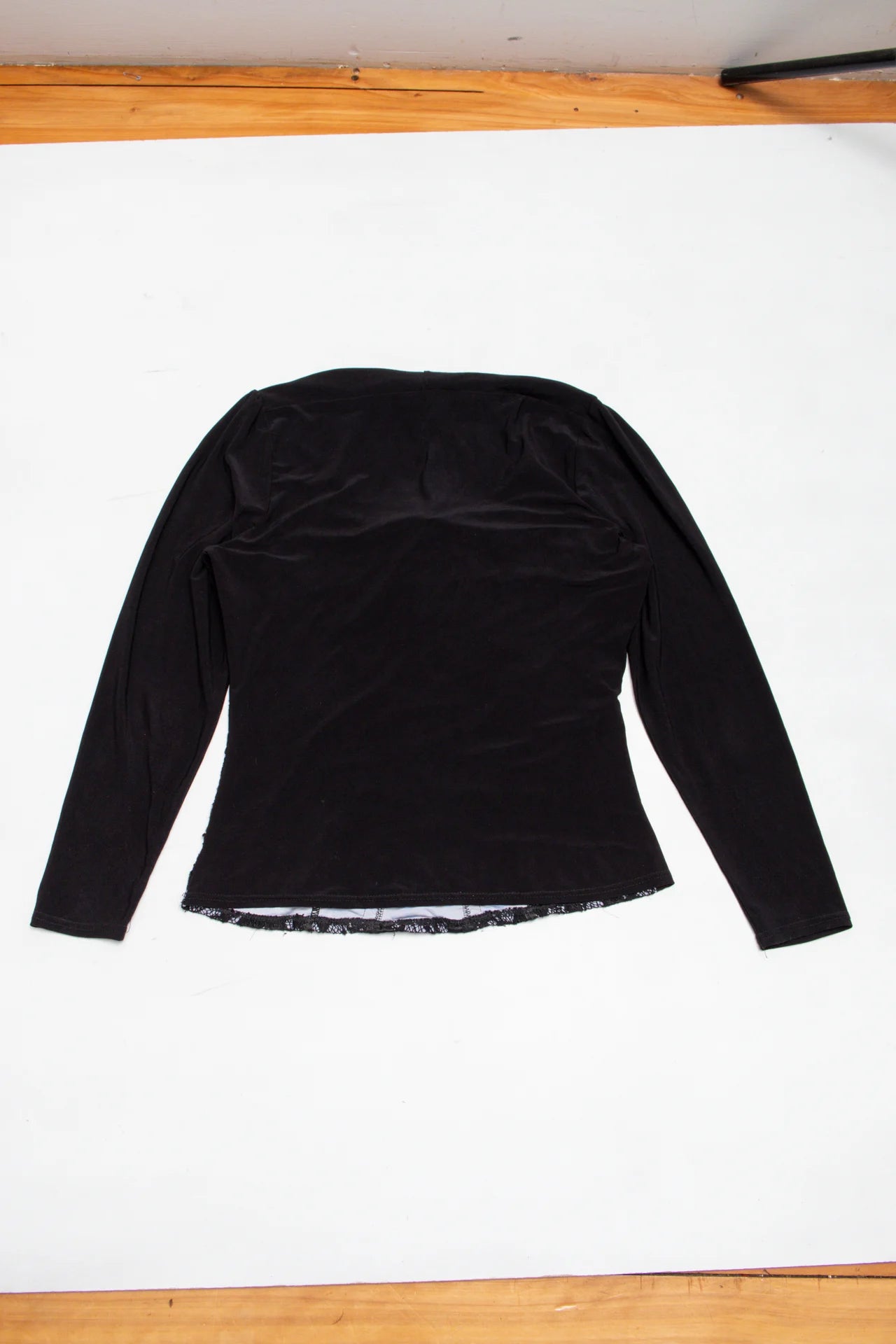 Votre Mode Long Sleeve Corset Top Black | c. 166 | Size 12