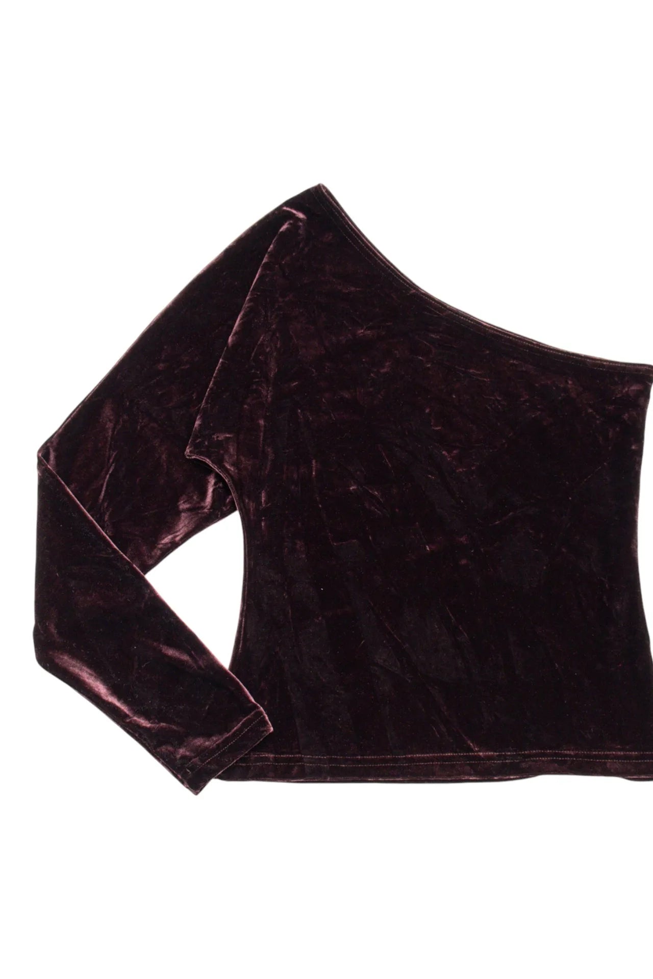 Willi Smith One-shoulder Long Sleeve Top Brown | c. 166 | Size 8