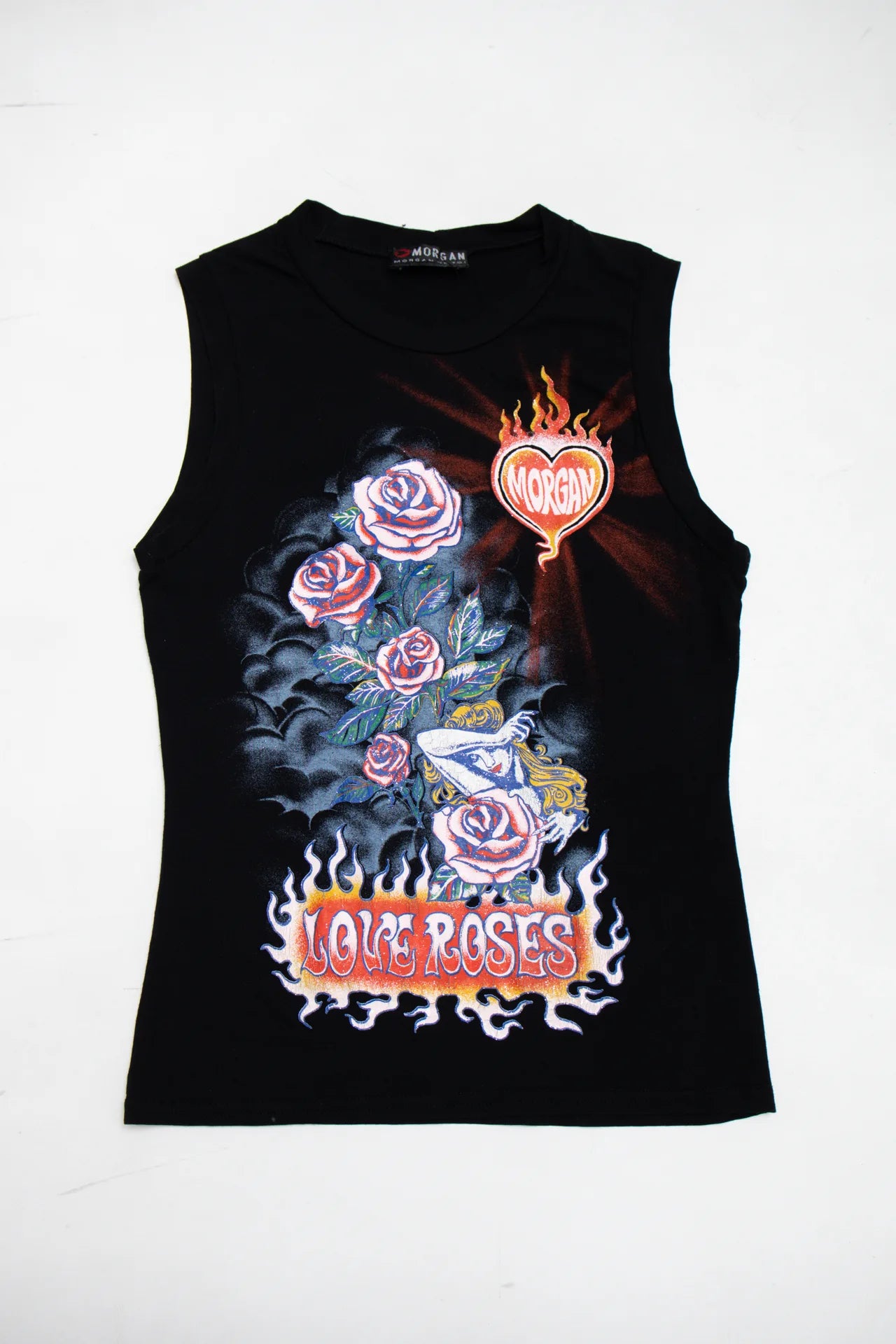 Morgan Graphic Tank Top Black | c. 166 | Size 8