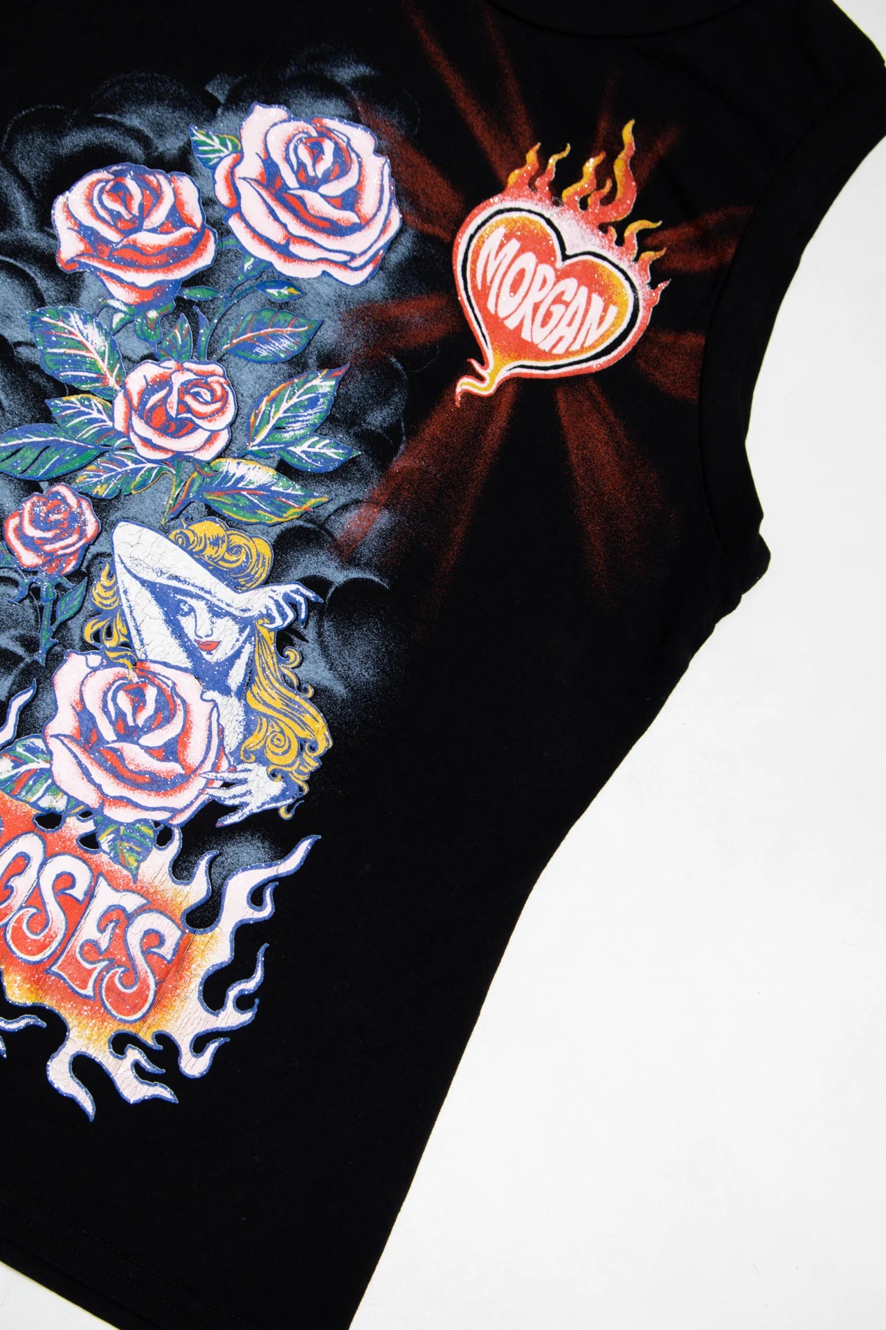 Morgan Graphic Tank Top Black | c. 166 | Size 8