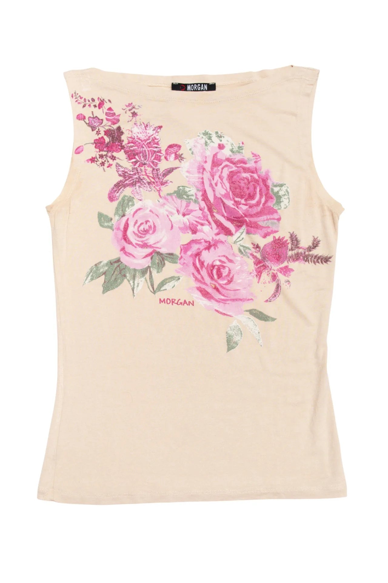 Morgan De Toi Sleeveless Tank Top Beige | c. 166 | Size 10