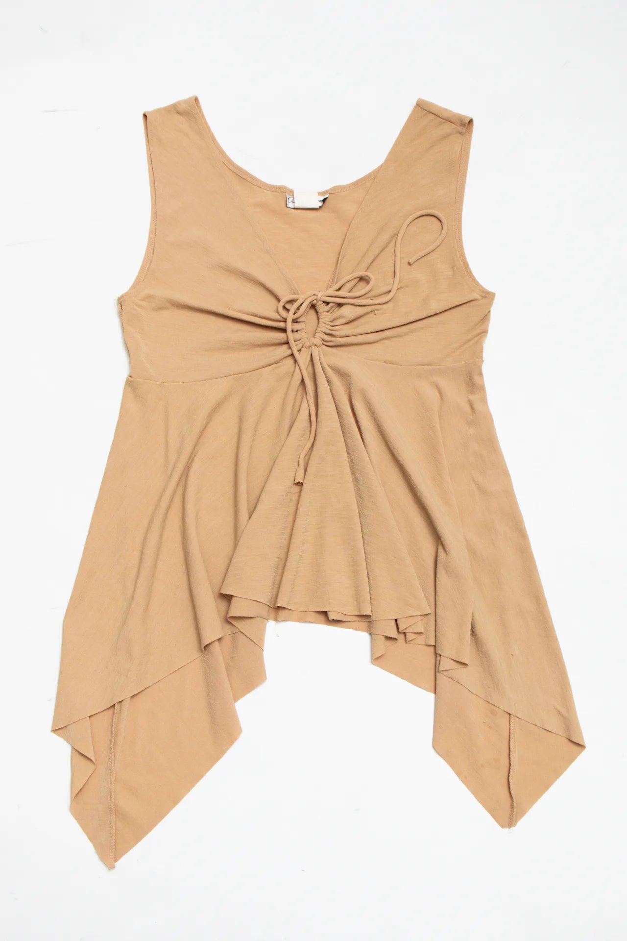 Belle Ami Asymmetrical Tank Top Beige | c. 166 | Size 12