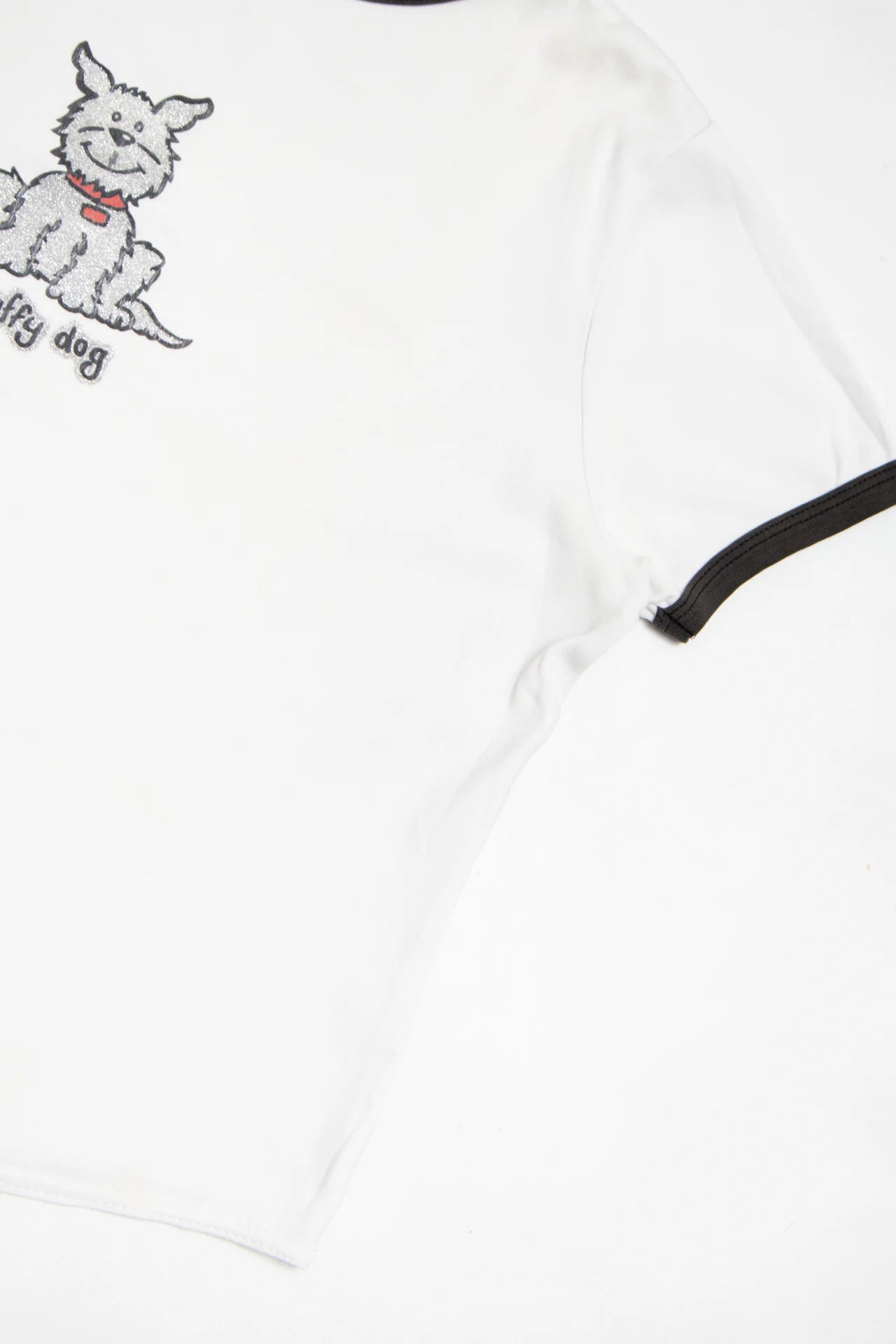 Etam Ringer T-shirt White | c. 166 | Size 10